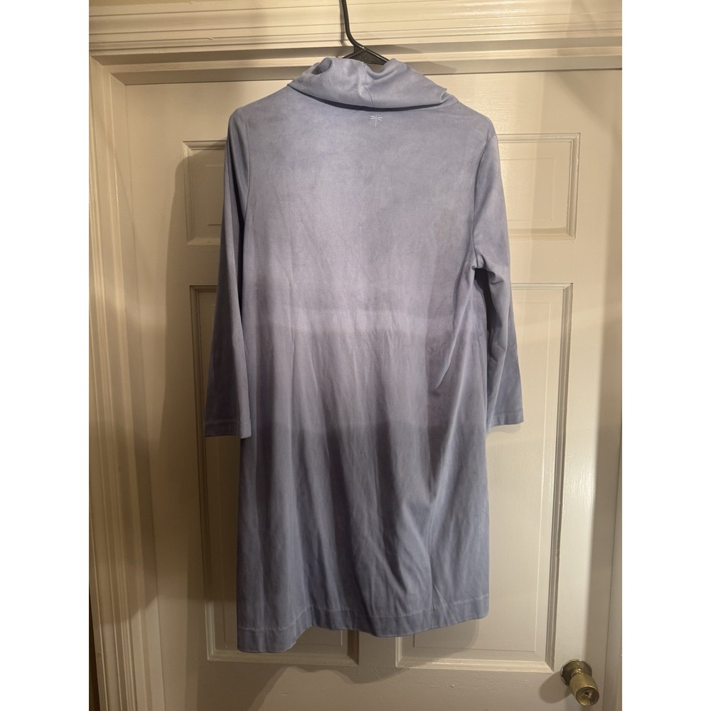 Tyler Boe Shift Dress Blue-gray Cowl Neck w/Pockets Size M New With Tags - Picture 5 of 6
